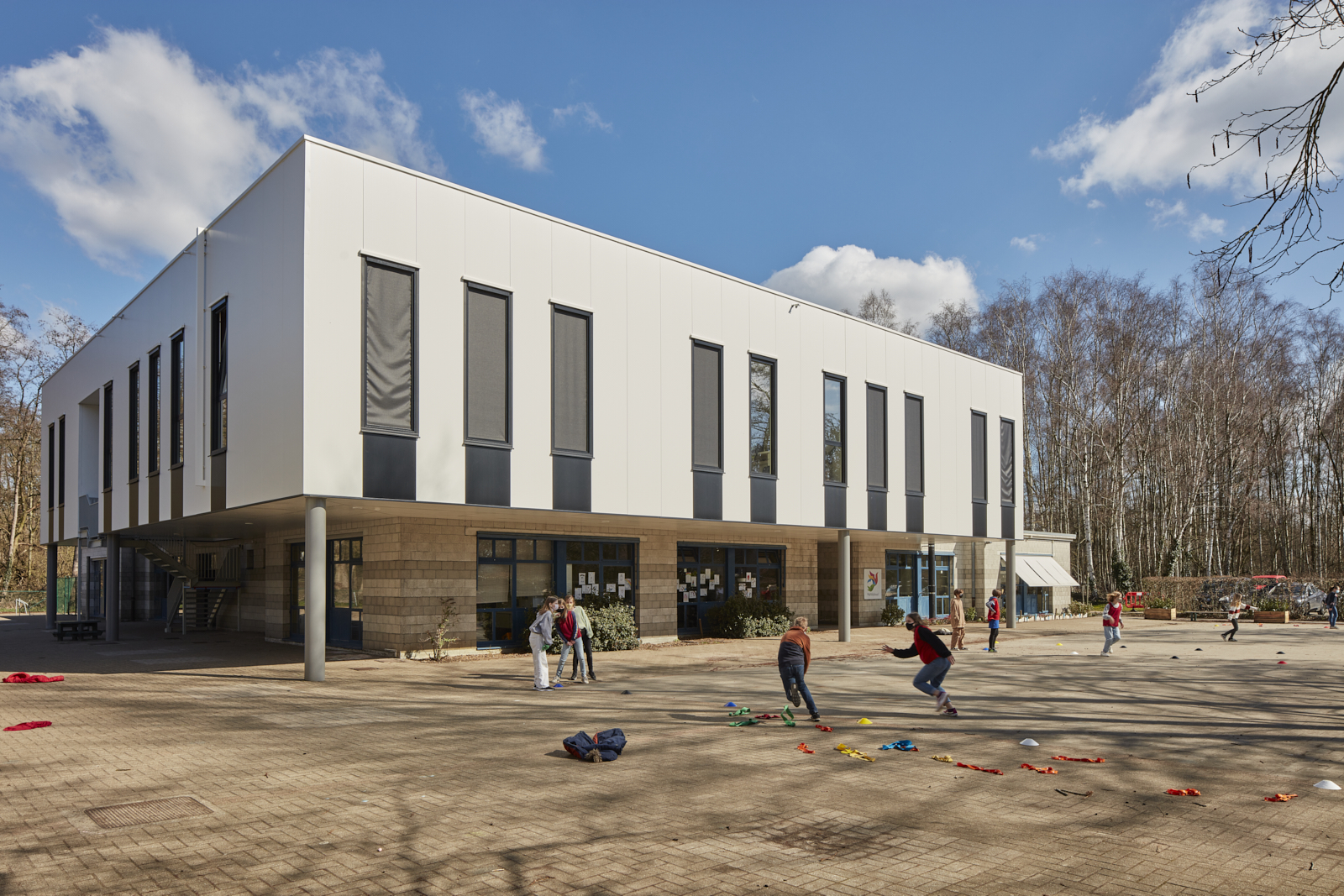 Gebouw Burgemeester Marnixschool Schoten fotograaf Steven Massart